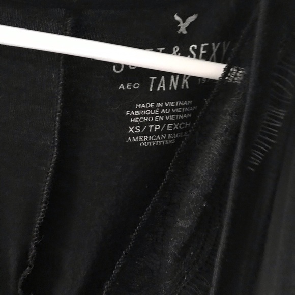 AEO soft and sexy v-neck tank top with lace - Picture 3 of 5